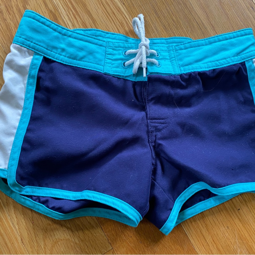 Old Navy Kids Swim Trunks - Navy and Aqua